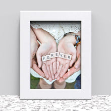 Black White Oak Photo Frame for 8x6 Inches (20.3 x 15.2 cm) Picture Photo, Stand or Hang - Framesplus.co.uk