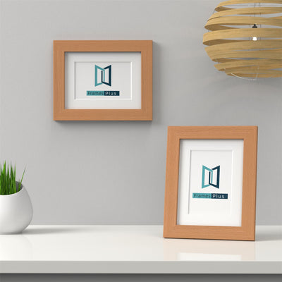 Classic Range Beech Picture Photo Poster Frame with White Mount