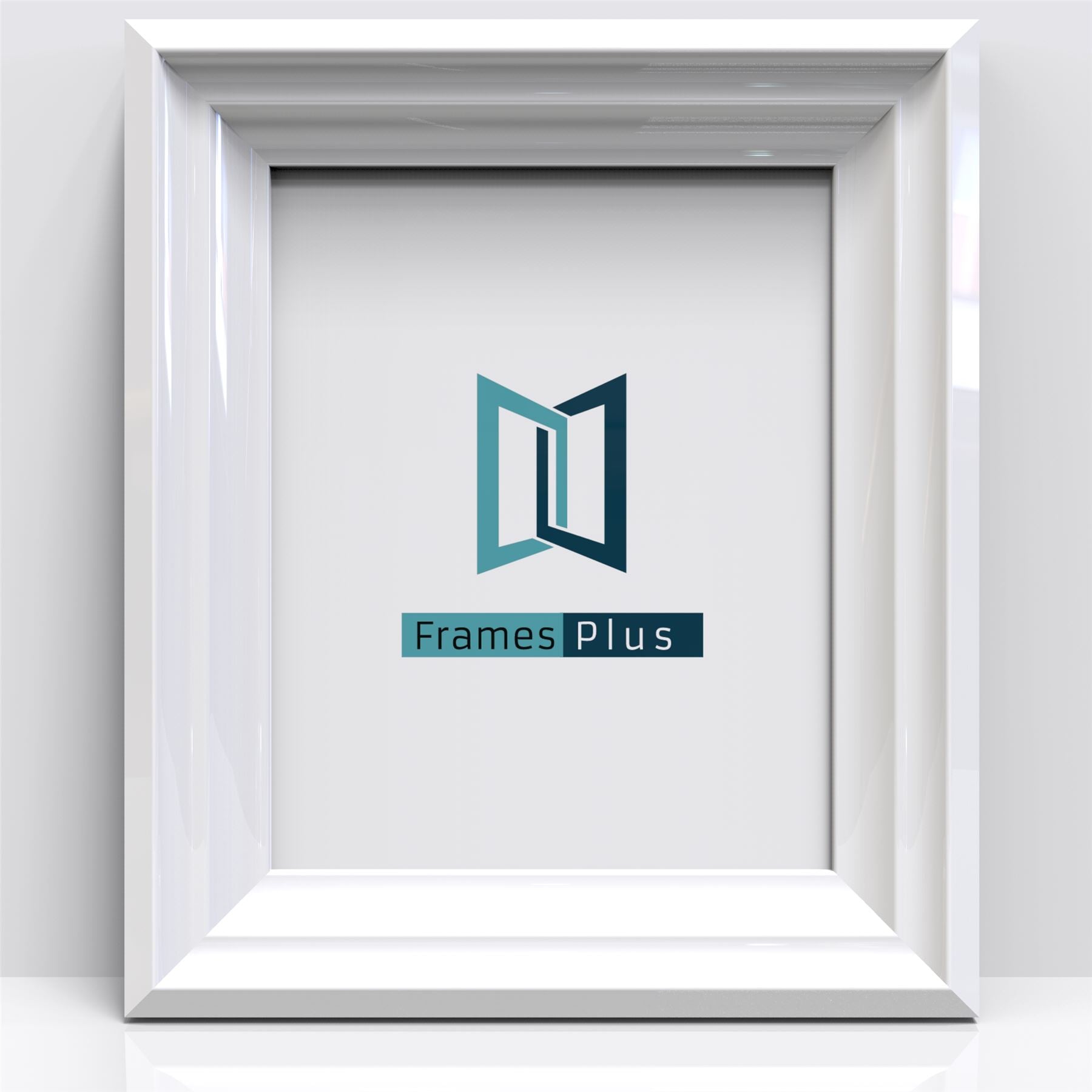 Deco Range White Photo Picture Poster Frames, Large Square Small sizes, Hang or stand in Landscape or Portrait - Framesplus.co.uk