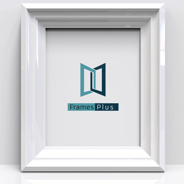 Deco Range White Photo Picture Poster Frames, Large Square Small sizes, Hang or stand in Landscape or Portrait - Framesplus.co.uk