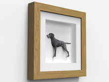 Box Range Oak 25mm Deep Picture Display Frame with 1" White Mount, Memory Box Medals Memorabilia - Framesplus.co.uk