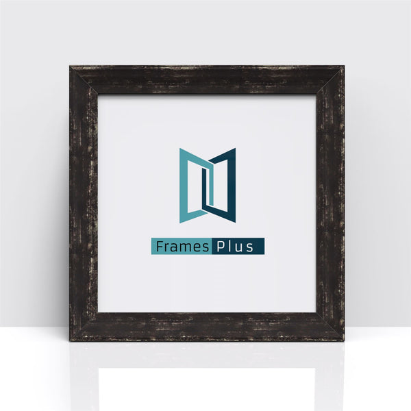 Exmouth Range Black Distressed Photo Picture Poster Frames, Large Square Small sizes, Hang or stand in Landscape or Portrait - Framesplus.co.uk