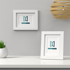 Classic Range White Picture Photo Poster Frame with White Mount