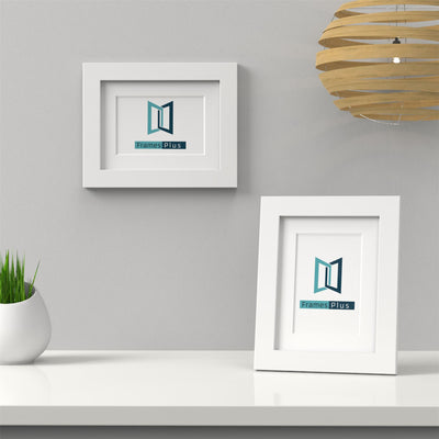 Classic Range White Picture Photo Poster Frame with White Mount