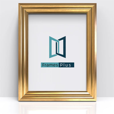 Deco Range Gold Photo Picture Poster Frames, Large Square Small sizes, Hang or stand in Landscape or Portrait