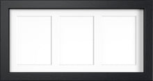 MODERN MULTI PICTURE PHOTO FRAME FOR 3 IMAGES OF 7"X5" WITH QUALITY WHITE MOUNT - Framesplus.co.uk