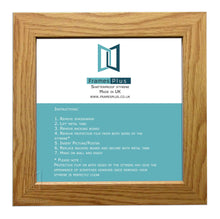 Black White Oak Photo Frame for 23 x 23 cm (9.1x9.1 Inches) Picture Photo, Stand or Hang on wall in both - Framesplus.co.uk
