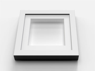 Box Range White 25mm Deep Display Frame with 1