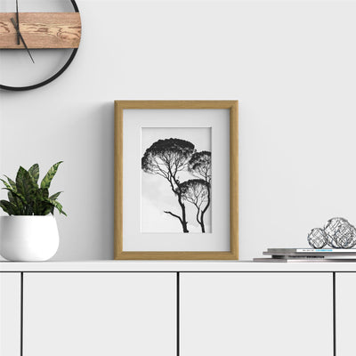 Minimo Range Oak Picture Photo Poster Frame with White Mount