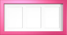 MODERN MULTI PICTURE PHOTO FRAME FOR 3 IMAGES OF 7"X5" WITH QUALITY WHITE MOUNT - Framesplus.co.uk