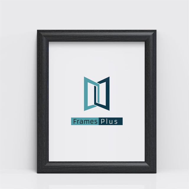 Minimo Range Black Picture, Photo & Poster Frame — Finish and profile example