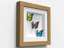 Box Range Oak 25mm Deep Picture Display Frame with 1" White Mount, Memory Box Medals Memorabilia - Framesplus.co.uk