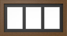 MODERN MULTI PICTURE PHOTO FRAME FOR 3 IMAGES OF 7"X5" WITH QUALITY BLACK MOUNT - Framesplus.co.uk