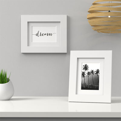 Excel Range White Picture Photo Poster Frame with White Mount
