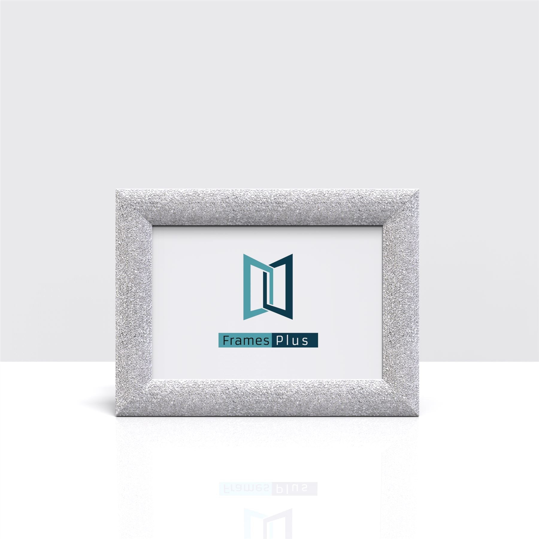 Stardust Range Silver Photo Picture Poster Frames, Large Square Small sizes, Hang or stand in Landscape or Portrait - Framesplus.co.uk