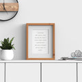 Devon Range Pine Picture Photo Poster Frame with White Mount