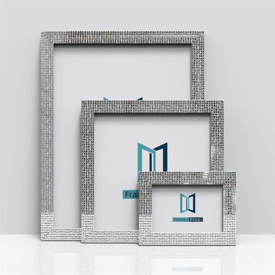 Rockstar Range Silver Photo Picture Poster Frames, Large Square Small sizes, Hang or stand in Landscape or Portrait