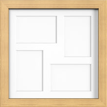 MODERN MULTI PICTURE PHOTO FRAME FOR 4 IMAGES OF 6"X4" WITH QUALITY WHITE MOUNT - Framesplus.co.uk