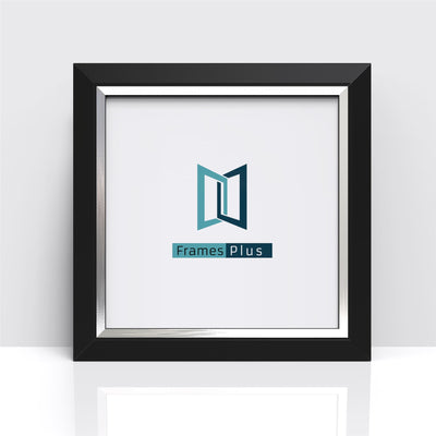 Matrix Range Black With Silver Edge Photo Picture Poster Frames, Large Square Small sizes, Hang or stand in Landscape or Portrait