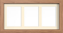 MODERN MULTI PICTURE PHOTO FRAME FOR 3 IMAGES OF 7"X5" WITH QUALITY IVORY MOUNT - Framesplus.co.uk