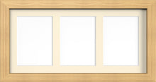 MODERN MULTI PICTURE PHOTO FRAME FOR 3 IMAGES OF 7"X5" WITH QUALITY IVORY MOUNT - Framesplus.co.uk