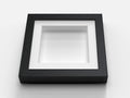 Box Range Black 25mm Deep Picture Display Frame with 1" White Mount, Memory Box Medals Memorabilia