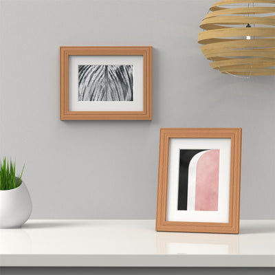 Devon Range Beech Picture Photo Poster Frame with White Mount