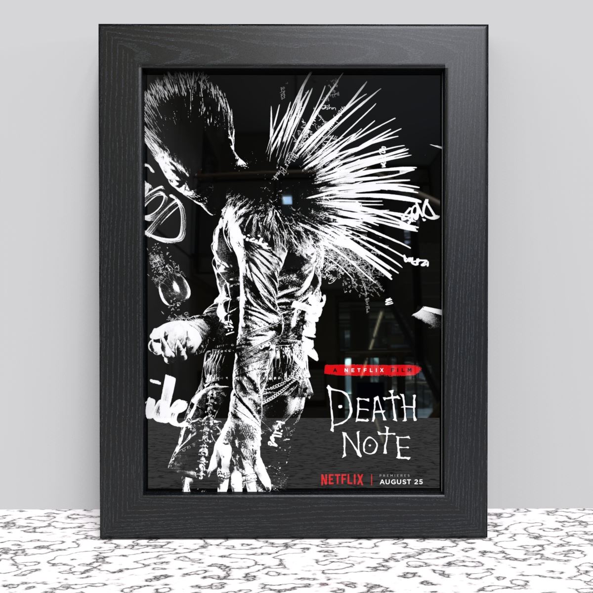 Black White Oak Photo Frame for A4 21 x 29.7 cm (8.27x11.69 Inches) Picture Photo Poster Certificate, Stand or Hang on wall - Framesplus.co.uk