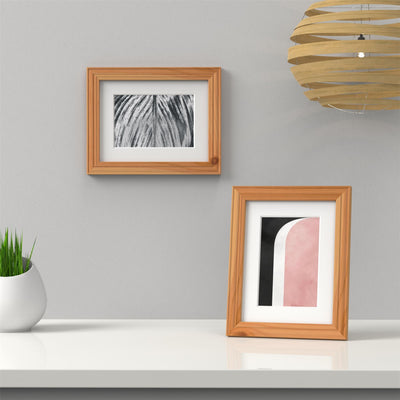Devon Range Pine Picture Photo Poster Frame with White Mount