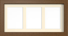 MODERN MULTI PICTURE PHOTO FRAME FOR 3 IMAGES OF 7"X5" WITH QUALITY IVORY MOUNT - Framesplus.co.uk