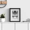 Verona Range Black Picture Photo Poster Frame with White Mount