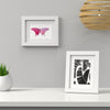 Sleek Range White Picture Photo Poster Frame with White Mount - Framesplus.co.uk