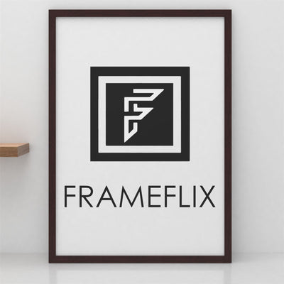 FrameFlix Mahogany Photo Picture Poster Frames Large Square Small A1 A2 A3 A4 A5