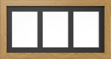 MODERN MULTI PICTURE PHOTO FRAME FOR 3 IMAGES OF 7"X5" WITH QUALITY BLACK MOUNT - Framesplus.co.uk