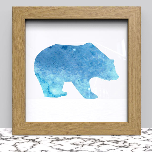 Black White Oak Photo Frame for 10x10 Inches (25.4 x 25.4 cm) Picture Photo, Stand or Hang on wall - Framesplus.co.uk