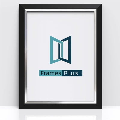 Matrix Range Black With Silver Edge Photo Picture Poster Frames, Large Square Small sizes, Hang or stand in Landscape or Portrait