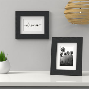 Excel Range Black Picture Photo Poster Frame with White Mount