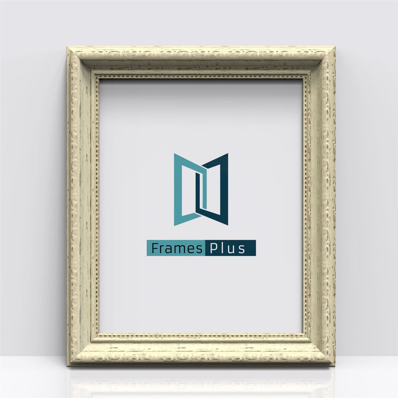 Louis Range cream picture and poster frame displaying Frames Plus logo, elegant design for enhancing photos.