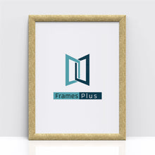 Stardust Range Gold Photo Picture Poster Frames, Large Square Small sizes, Hang or stand in Landscape or Portrait - Framesplus.co.uk