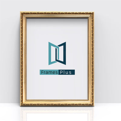 Louis Range Gold Photo Picture Poster Frames, Large Square Small sizes, Hang or stand in Landscape or Portrait