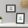 Minimo Range Black Picture Photo Poster Frame with White Mount - Framesplus.co.uk