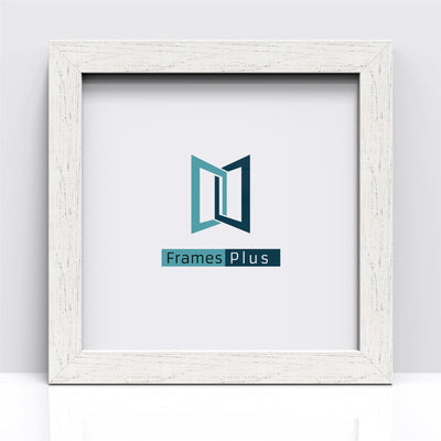 Element Range White Distressed Photo Picture Poster Frames, Large Square Small sizes, Hang or stand in Landscape or Portrait