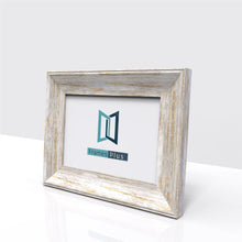 Exmouth Range White Distressed Photo Picture Poster Frames, Large Square Small sizes, Hang or stand in Landscape or Portrait - Framesplus.co.uk
