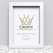 Black White Oak Photo Frame for A4 21 x 29.7 cm (8.27x11.69 Inches) Picture Photo Poster Certificate, Stand or Hang on wall - Framesplus.co.uk