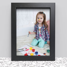 Black White Oak Photo Frame for A4 21 x 29.7 cm (8.27x11.69 Inches) Picture Photo Poster Certificate, Stand or Hang on wall - Framesplus.co.uk
