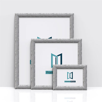 Stardust Range Gunmetal Photo Picture Poster Frames, Large Square Small sizes, Hang or stand in Landscape or Portrait
