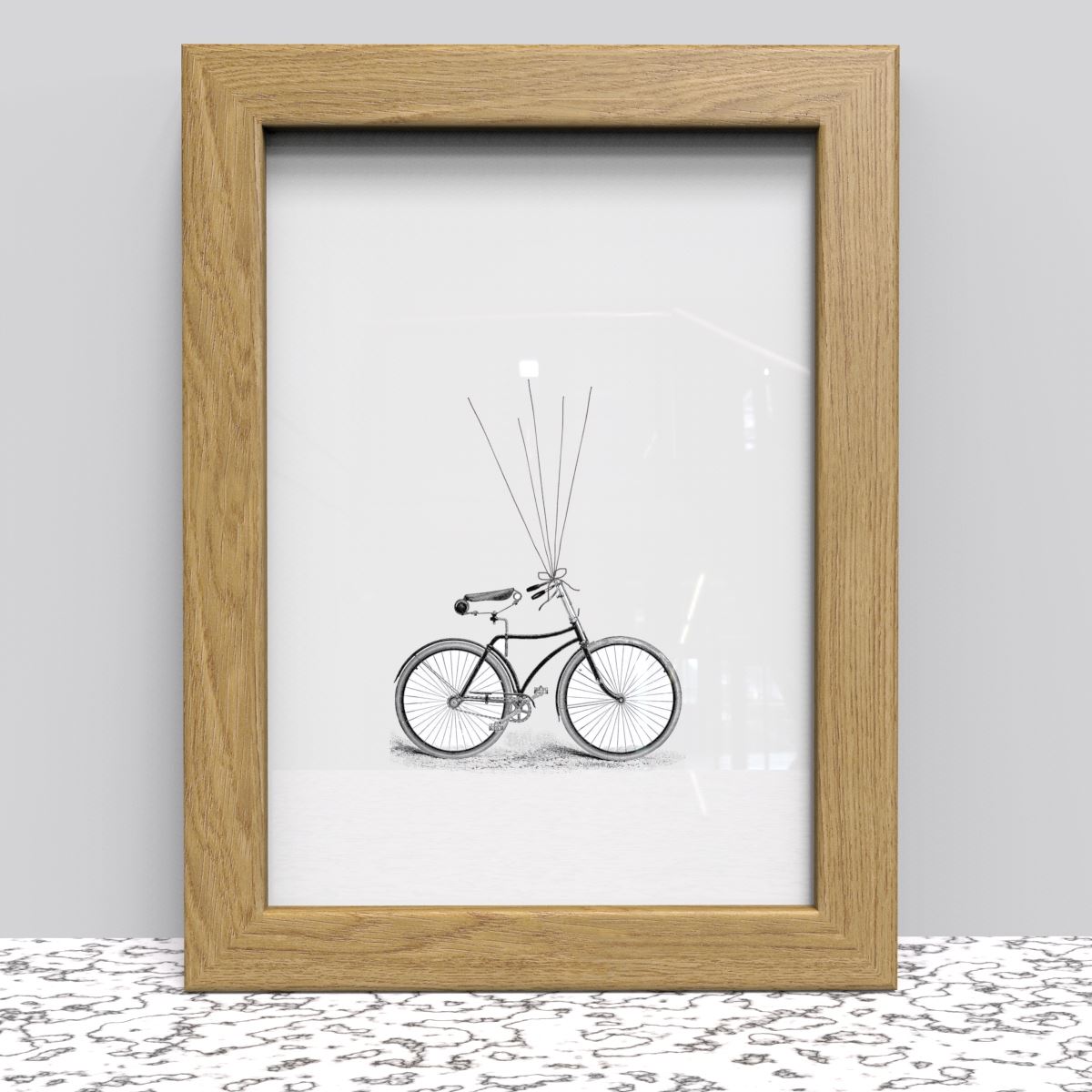 Black White Oak Photo Frame for A4 21 x 29.7 cm (8.27x11.69 Inches) Picture Photo Poster Certificate, Stand or Hang on wall - Framesplus.co.uk