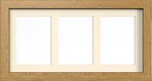 MODERN MULTI PICTURE PHOTO FRAME FOR 3 IMAGES OF 7"X5" WITH QUALITY IVORY MOUNT - Framesplus.co.uk