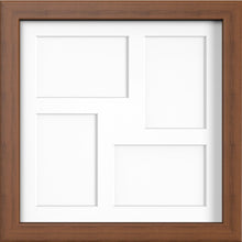 MODERN MULTI PICTURE PHOTO FRAME FOR 4 IMAGES OF 6"X4" WITH QUALITY WHITE MOUNT - Framesplus.co.uk