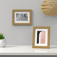 Devon Range Oak Picture Photo Poster Frame with White Mount - Framesplus.co.uk